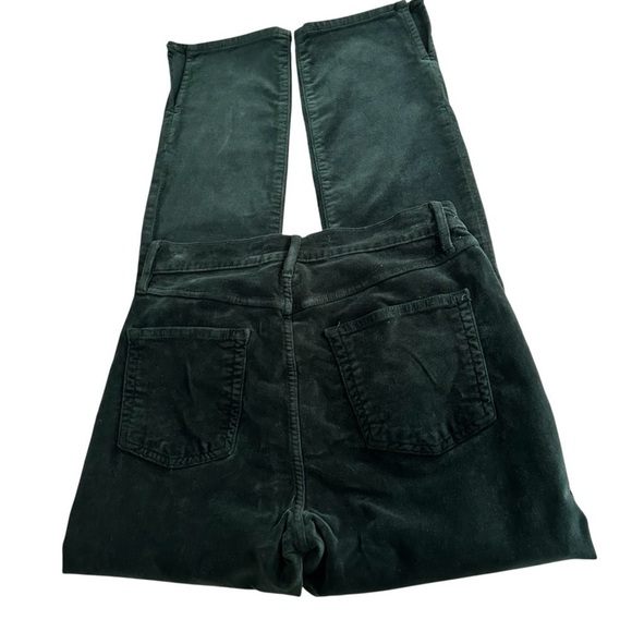 3 X 1 Green Velvet High Rise Straight leg Jeans Sz 25 - Picture 5 of 12